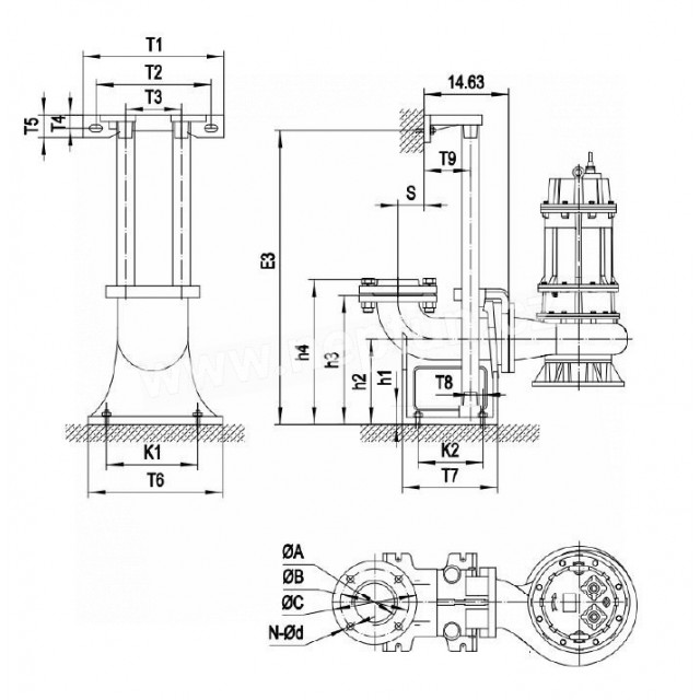 PUMPA black line spouštecí zařízení pro 100BL